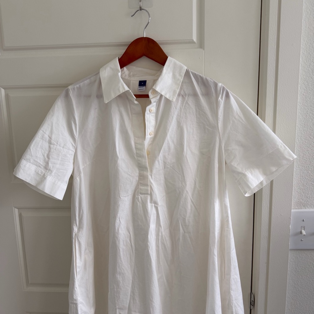 Gap White Oversized Dress Poplin Color - Picture 2 of 6